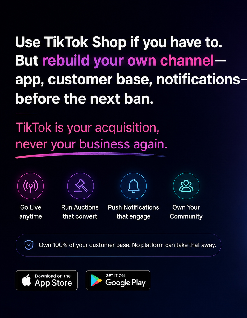 Your Own iOS/Android Live Selling App
